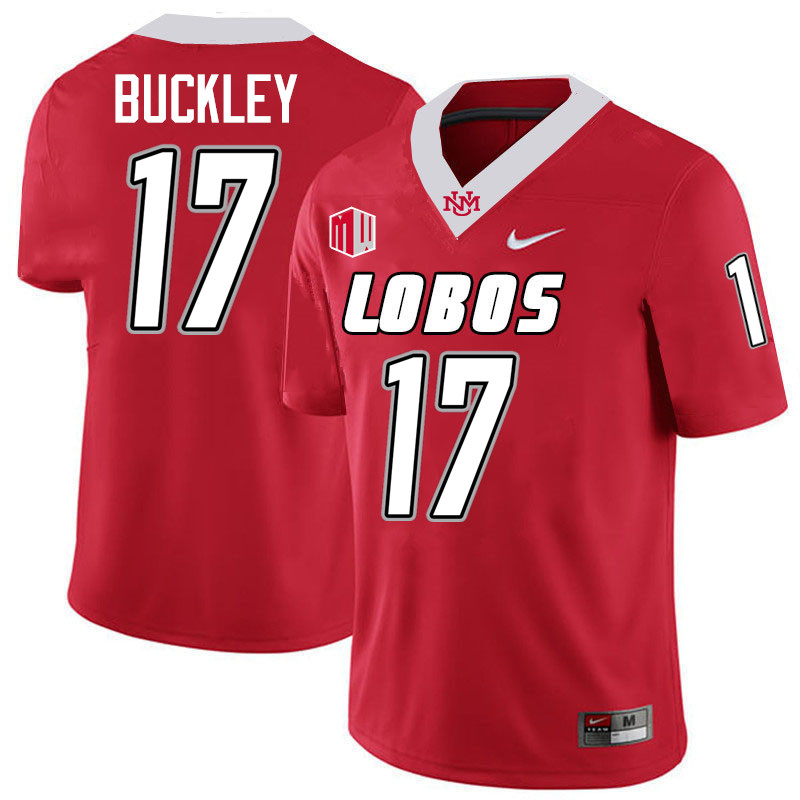 Michael Buckley UNM Lobos Jersey,New Mexico Lobos Football Jersey,Uniforms-Red